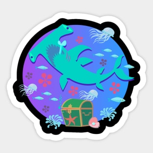 deep under the sea Sticker